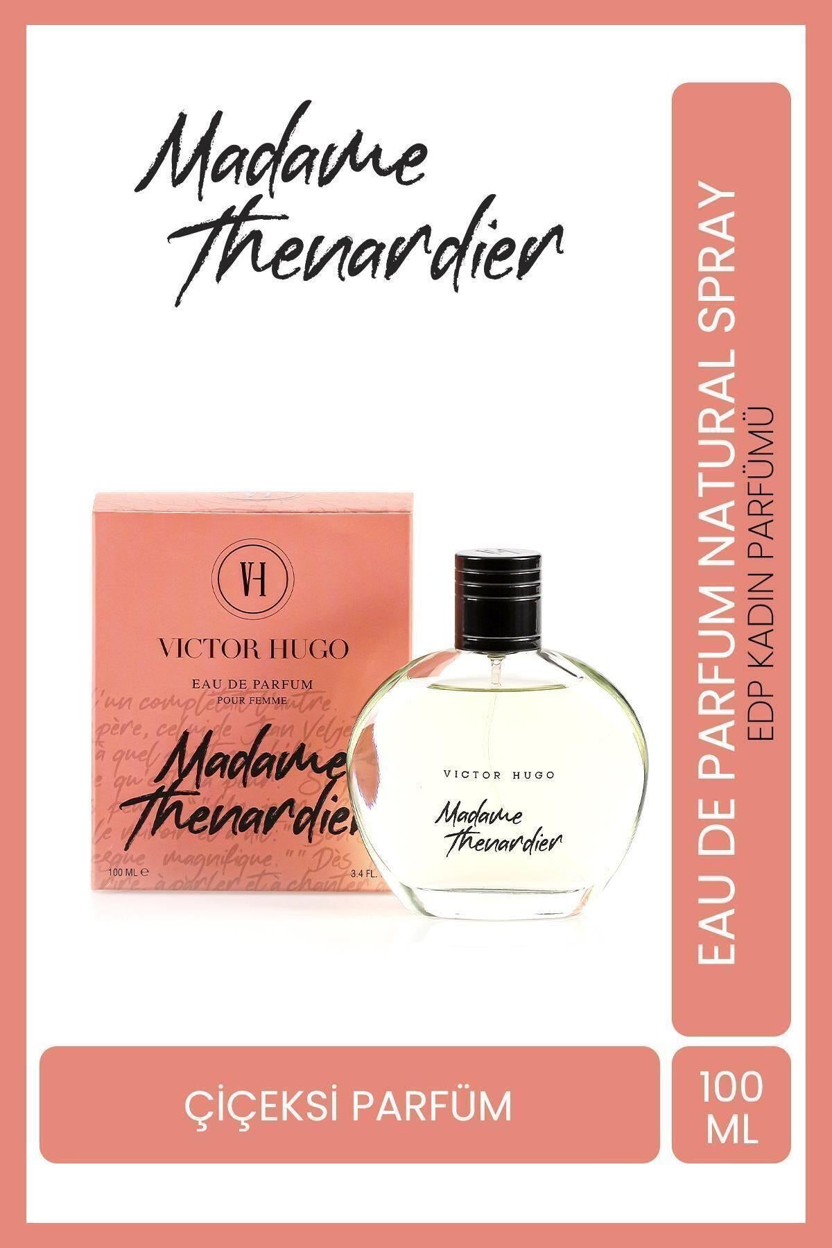 Victor Hugo EDP Kadın Parfüm Madame Thenardier 100 ml | Çiçeksi | Narenciye,Yasemin,Vanilya,Misk,Amber,Sedir