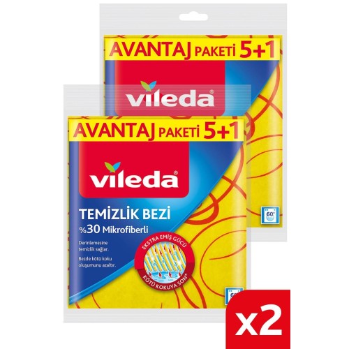 Vileda 30% Mikrofiber Temizlik Bezi 5 li x 2 Adet Fiyatı