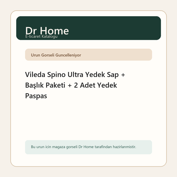 Vileda Spino Ultra Yedek Sap + Başlık Paketi + 2 Adet Yedek Paspas