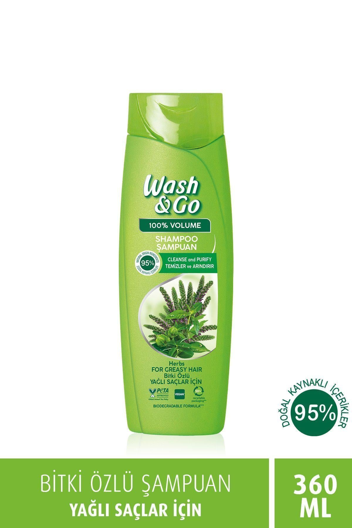 WASH&GO Bitki Özlü Şampuan 360 ml