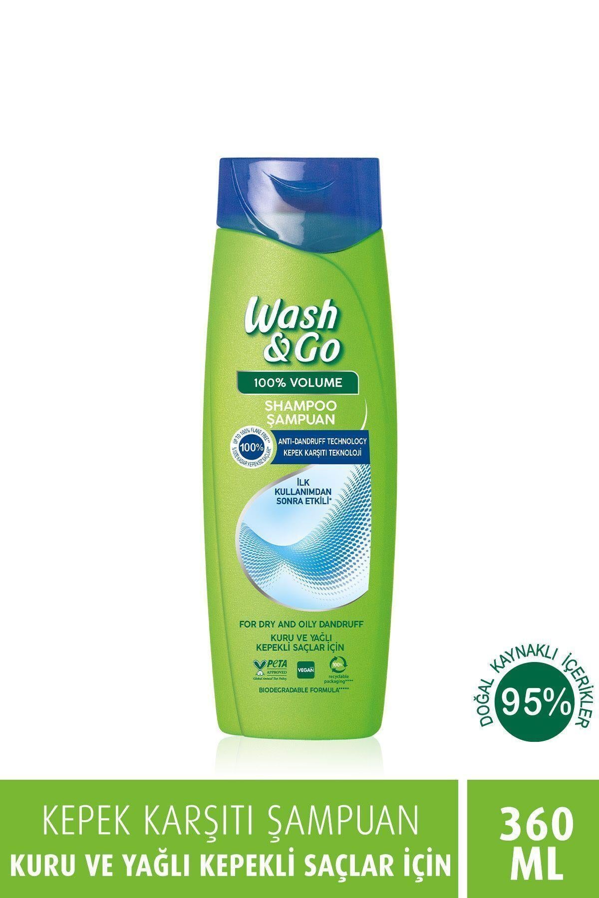 WASH&GO Kepek Karşıtı Şampuan 360 ml