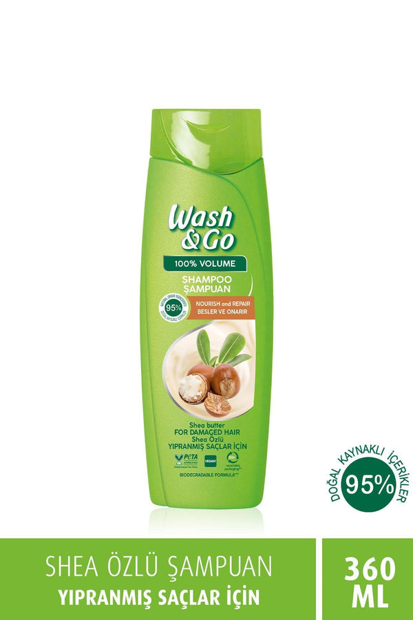 WASH&GO Shea Özlü Şampuan 360 ml