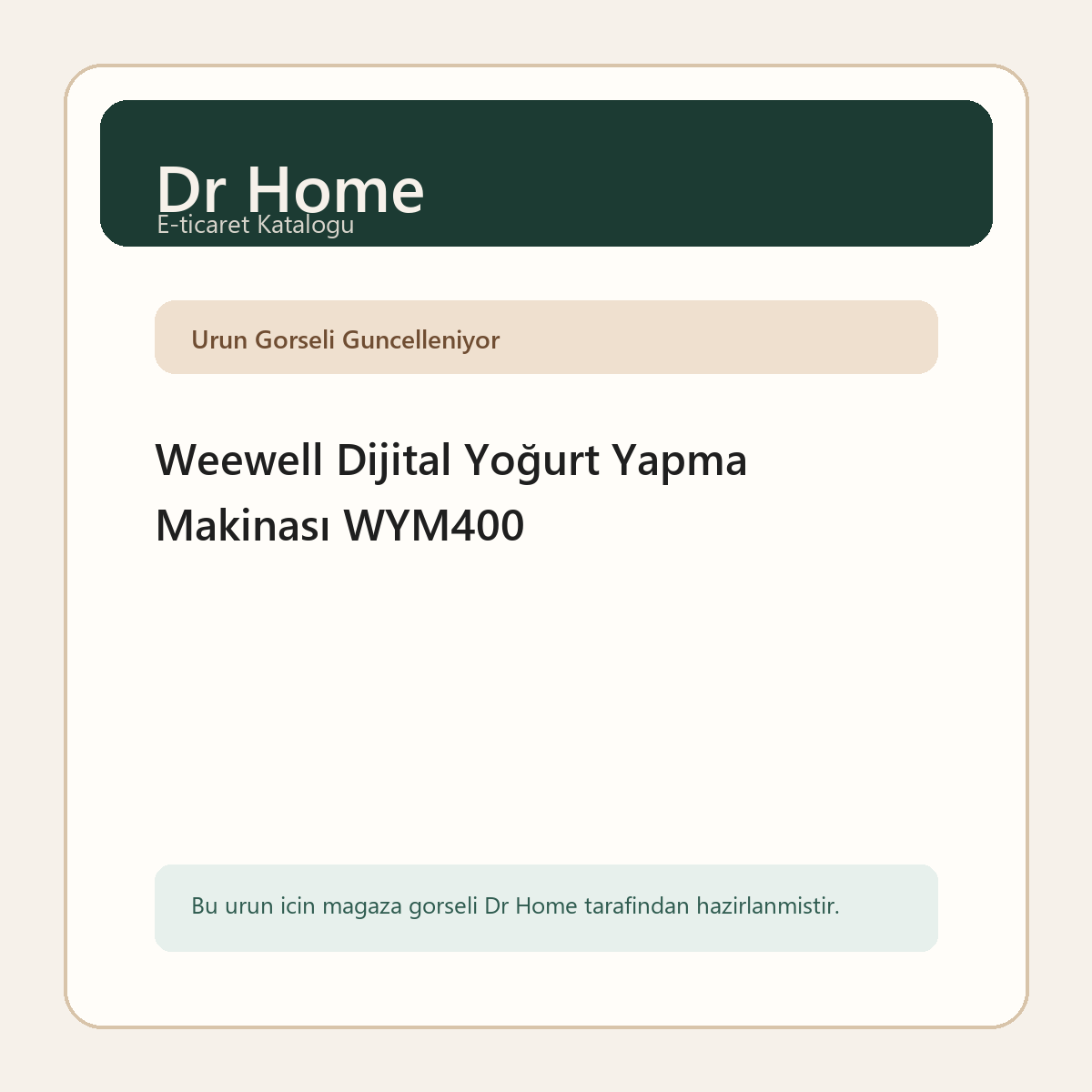 Weewell Dijital Yoğurt Yapma Makinası WYM400