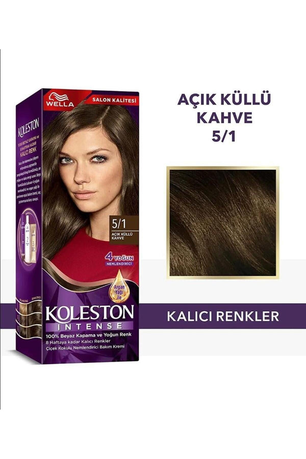 Wella Koleston Intense 5/1 Açık Küllü Kahve Saç Boyası
