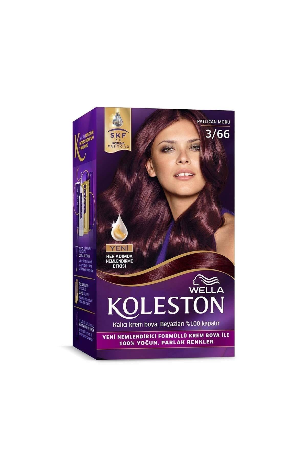 Wella Koleston Kit Patlıcan Moru Set 3.66