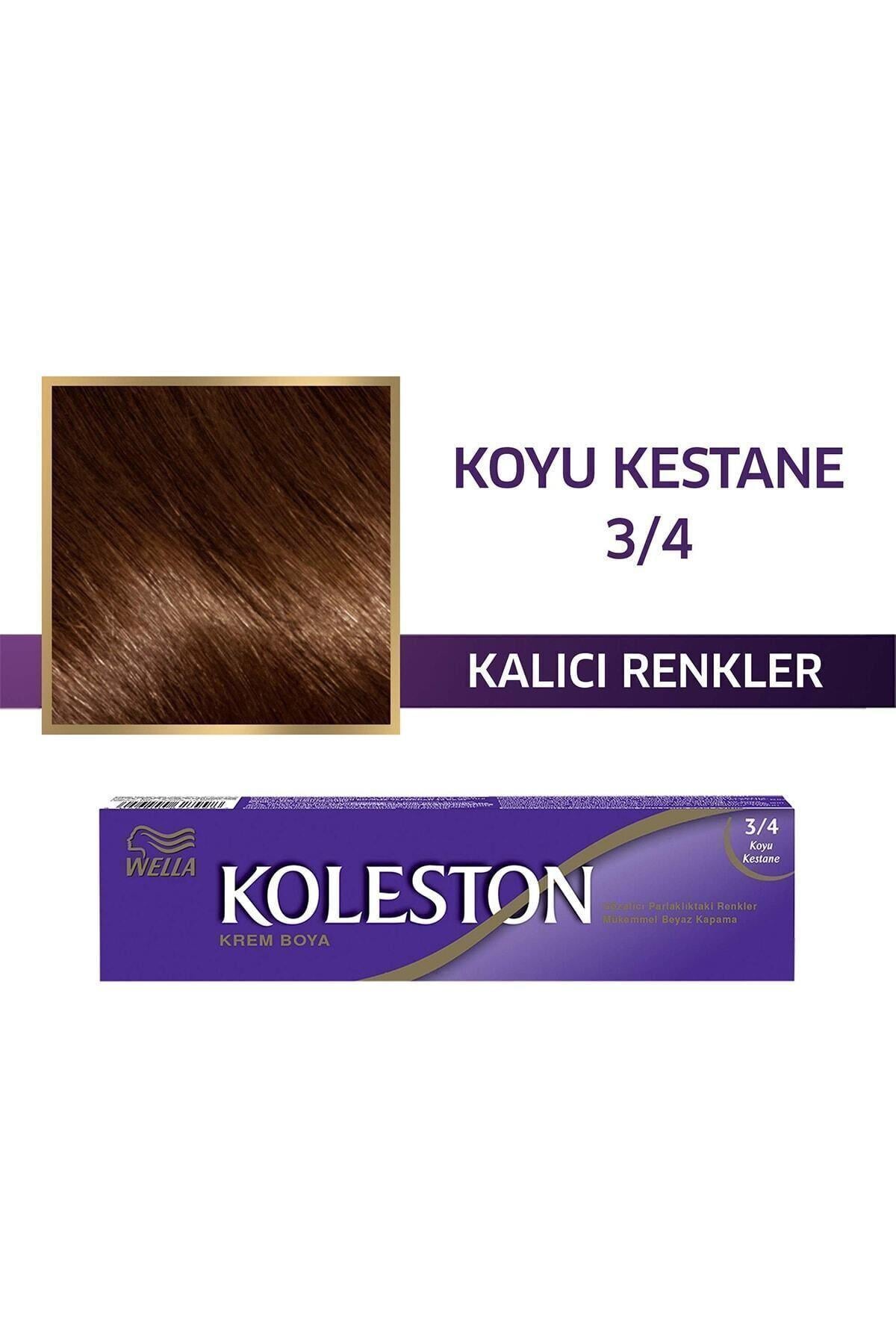 Wella Koleston Single Tüp Boya 3/4 Koyu Kestane
