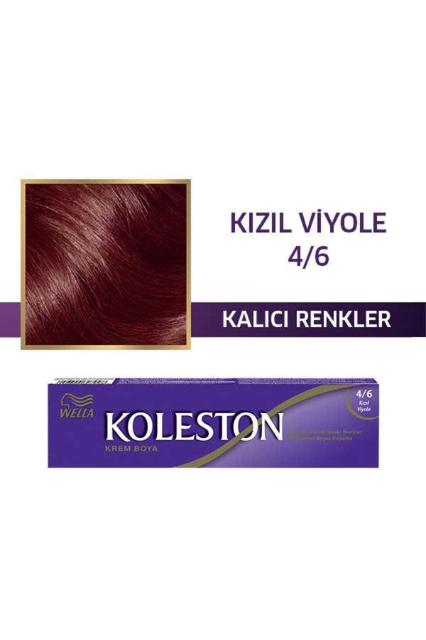 Wella Koleston Sıngle Tüp Boya 4/6 Kızıl Vıyole