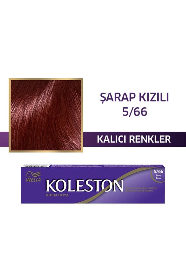 Wella Koleston Single Tüp Boya 5/66 Şarap Kızılı