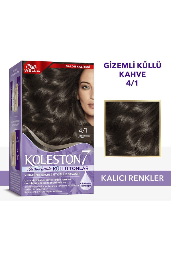 Wella Koleston Supreme Sonsuz Işıltılı Küllü Tonlar Saç Boyası 4/1 Gizemli Küllü Kumral