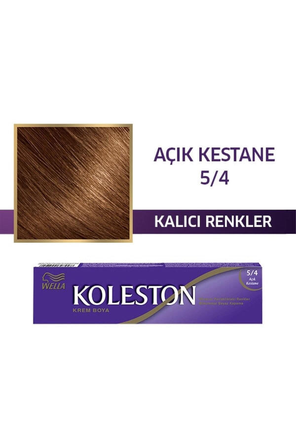 Wella Koleston Tüp Boya 5/4 Açık Kestane