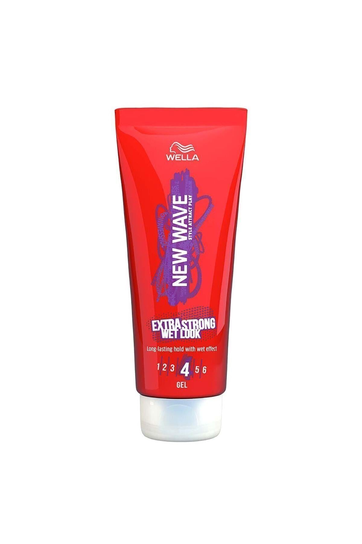 Wella New Wave Extra Strong Wet Look Jöle - 200 ml