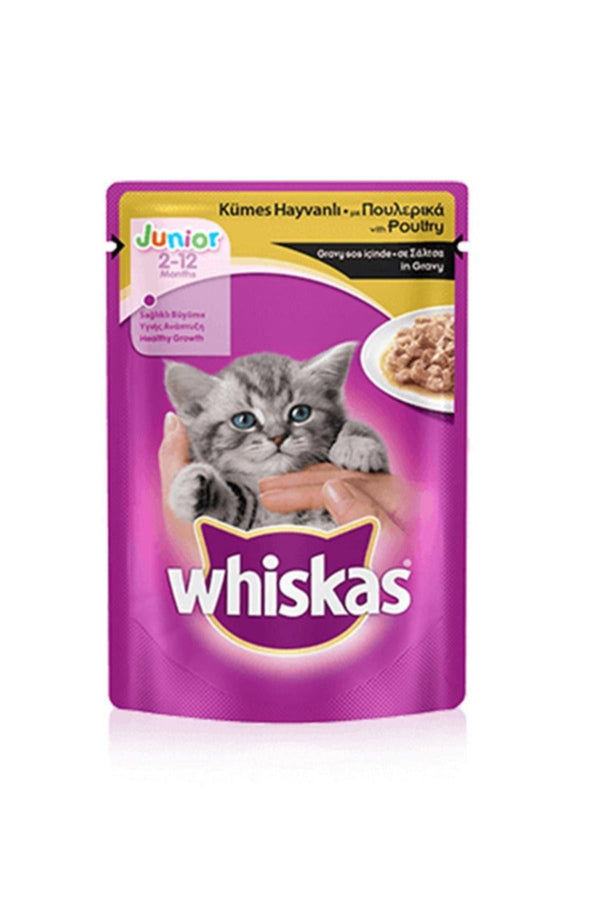 Whiskas Kümes Hayvanlı Pouch Poşet Yavru Kediler Için Tam Mama Konserve 85 Gr.