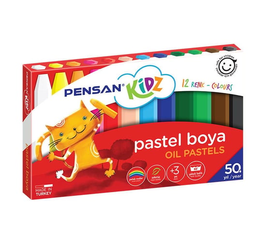 Pensan Kidz Pastel Boya 12 Renk 9806