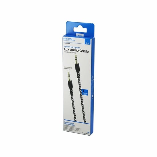 İnura Global Acl A-6 Aux Ses Örgülü Kablo ( 1mt ) ( 3.5mm To 3.5mm )*20x30