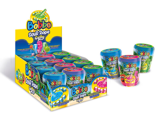 Bobbo Jely Sour Rope Meyveli Şekerleme