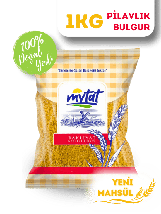 Mytat Doğal Yerli Üretim Pilavlık Bulgur 1 Kg