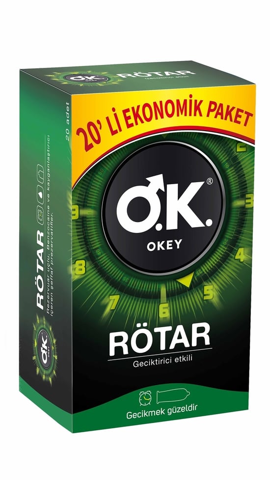 Okey Prezervatif 20'li Rötar Ekonomik Paket