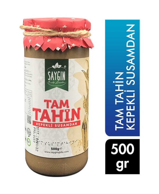 Saygın Tam Tahin 500 g Kepekli Susamdan