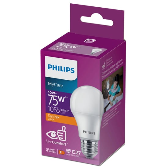 Philips Led 10-75w Ampul 2700k Sari İşik