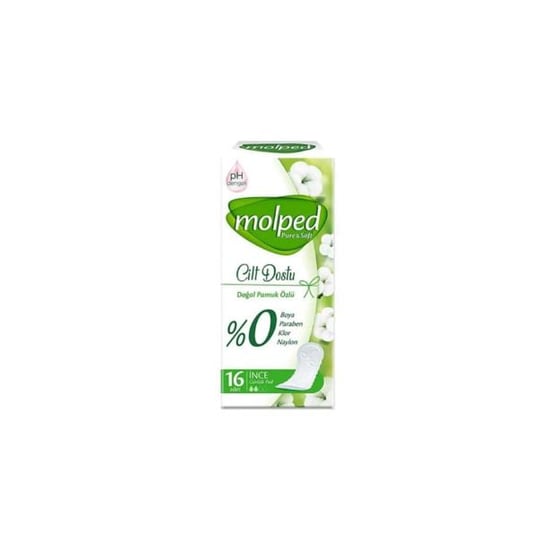 Molped Pure & Soft Organik Pamuklu Günlük Hijyenik Ped 16 Lı İnce