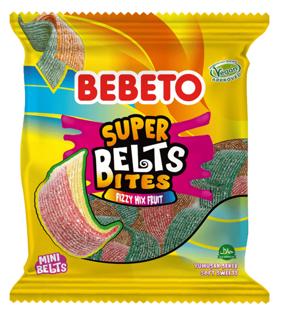 Bebeto Super Belt Ekşi Mix 75 Gr Licorice