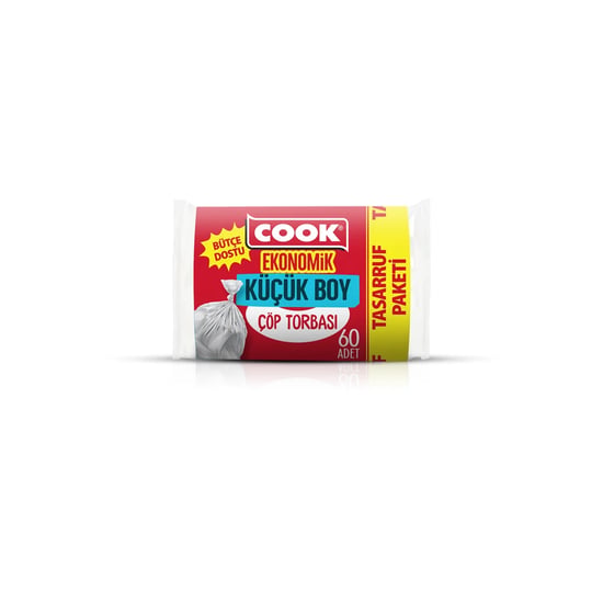 COOK Ekonomik Küçük Boy Çöp Torbası 40x47cm 60'lı