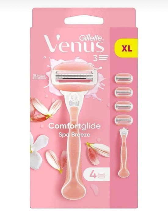 Gillette Venüs Comfortglide Spa Breeze Tıraş Makinesi + 4 Yedek Bıçak