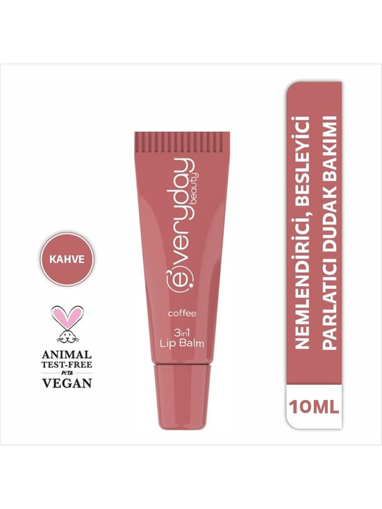 Everyday Beauty 3 Etkili Dudak Bakım Lip Balmı Kahve 10 Ml
