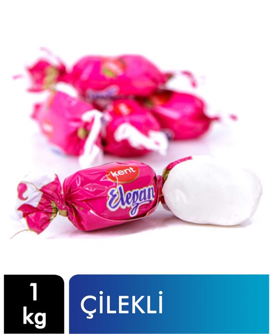 Kent Elegan Bayram Şekeri 1 Kg Çilekli