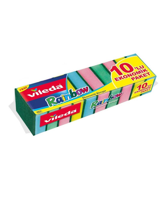 Vileda Rainbow Bulaşık Süngeri 10'lu Paket