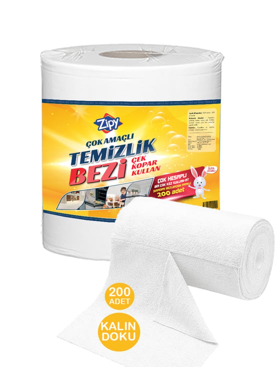 Zipy 200 Adet'li Çek Kopar Toz Bezi