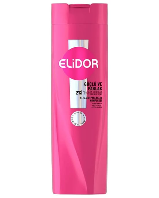 Elidor Güçlü ve Parlak 2 Si 1 Arada Şampuan 400 Ml