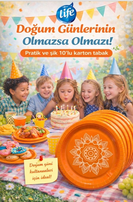 Life Lüks Karton Tabak 10'lu ( Turuncu Model )