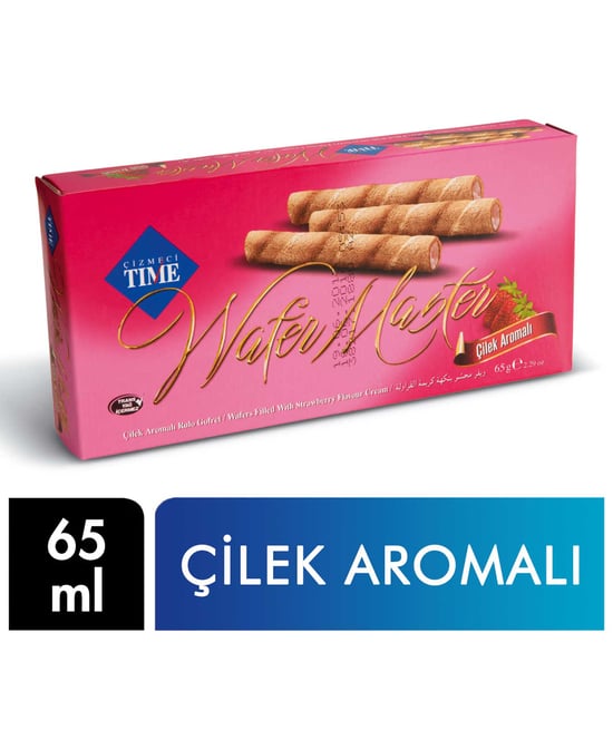 Çizmeci Time Gofret 65 G Wafer Master Çilek Aromalı