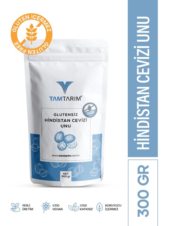 Tam Tarım Glutensiz Hindistan Cevizi Unu 300 Gr