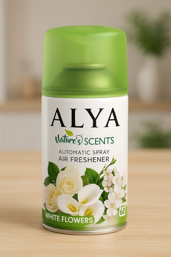 Alya Nature's Scents White Flowers - Beyaz Çiçekler Oda Kokusu Yedek Makine Spreyi 250 Ml