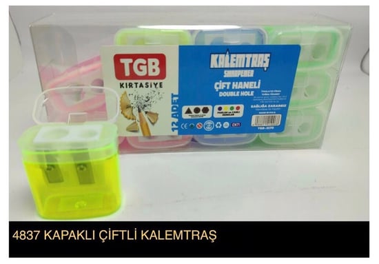 Tgb Kapaklı Çiftli Kalemtıraş
