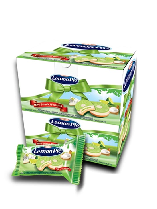 Tayaş Limon Pie Aromalı Krema Dolgulu Bisküvi 1 Kg Kutulu