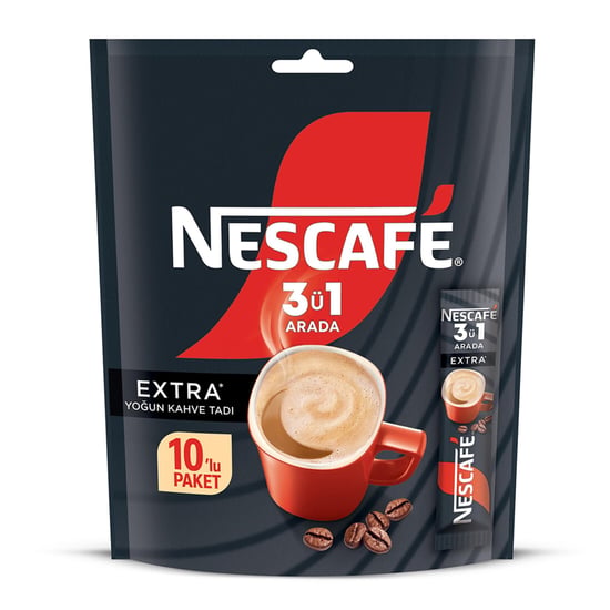 Nescafe 3'ü 1 Arada 16,5 Gr 10'lu Paket Extra