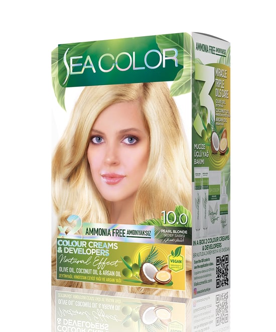 Sea Color Natural Effect Set Boya Amonyaksız 10.0 Sedef Sarısı