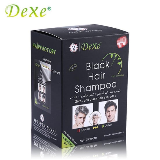 Dexe Siyaha Boyayan Şampuan Argan 25 Ml. Şaşet 10'lu
