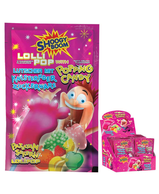 Shoogy Boom Patlayan Şeker 12 gr 48'li Paket Meyve Aromalı
