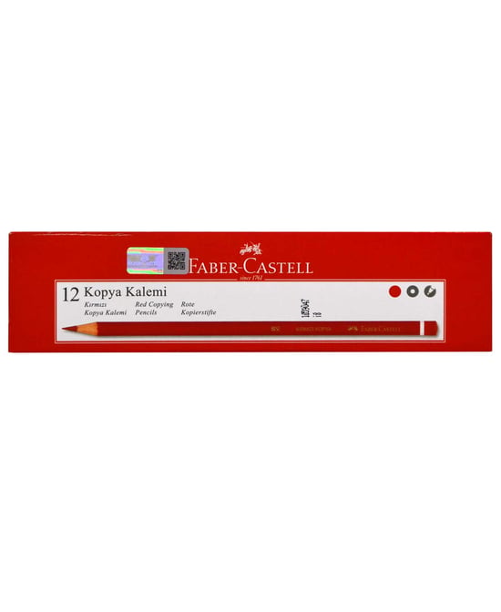 Faber-castell Kopya Kalemi Kırmızı 12'li Kutu