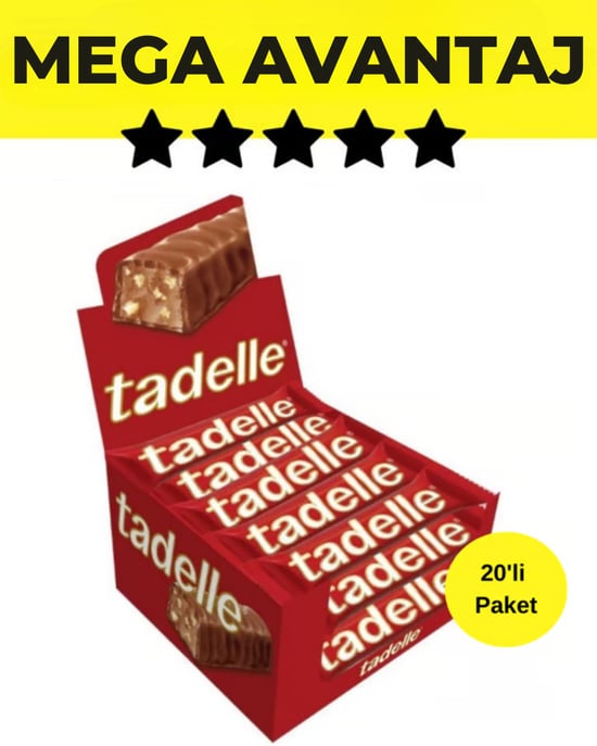 Tadelle Fındıklı Sütlü Çikolata 30 Gr 20'li Paket