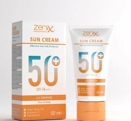 Zenix Yüz ve Vücut Güneş Kremi 50ml.