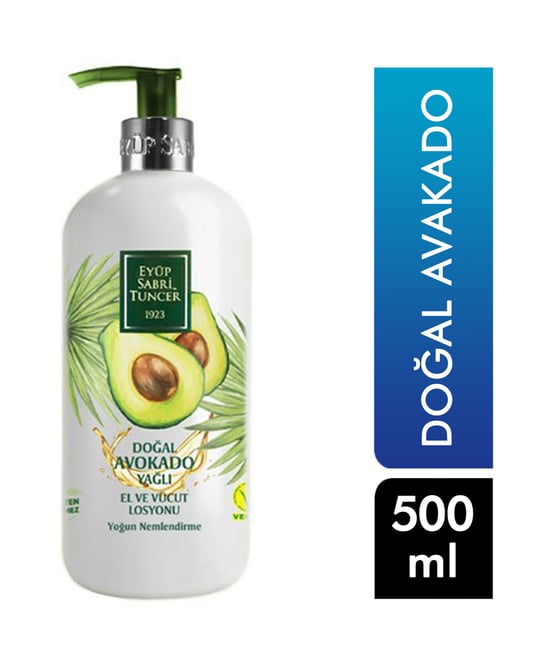 Eyüp Sabri Tuncer Doğal Avokado 500 Ml Yağlı El ve Vücüt Losyonu