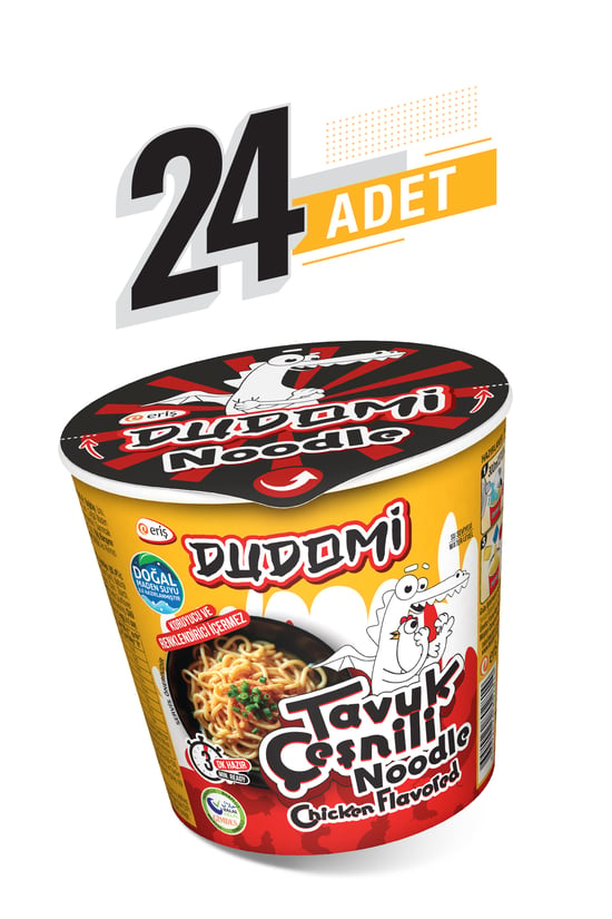 24'lü Tavuk Çeşnili Noodle Bardak 60 G