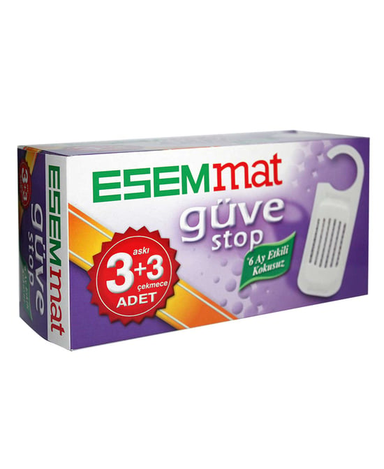 Esemmat Güve Stop (3 Askı + 3 Çekmece)