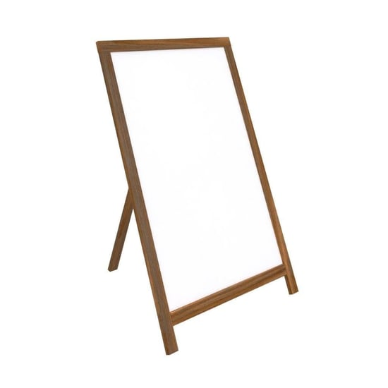 Lüks Ahşap Ayaklı Yazı Tahtası 60x85cm - Beyaz