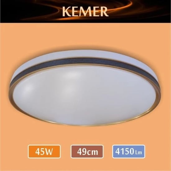 Erbay Sıva Üstü Led Panel Yuvarlak 45 Watt-Kemer Desenli-Beyaz-Günışığı